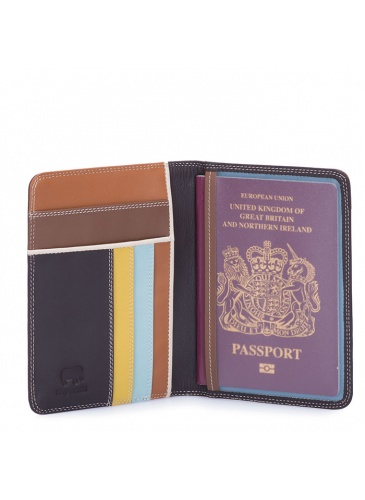 Leather passport Cover Mywalit  Mocha