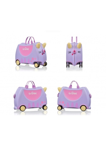 Bērnu koferis Trunki GLIDE 360 CASSIE THE CAT