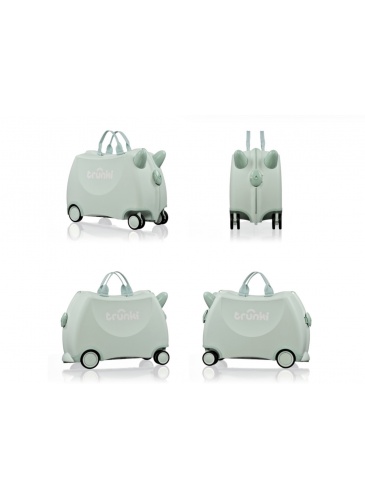Bērnu koferis Trunki GLIDE 360 SOLI GREEN