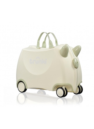 Bērnu koferis Trunki GLIDE 360 SOLI OLIVE