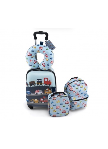 Bērnu komplekts 5gb SUITCASE CARS