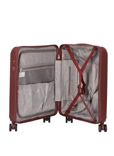 Trolley 55 cm D&N Lederwaren Bordo