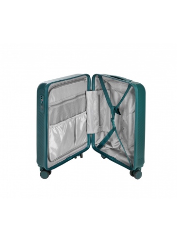 Trolley 55 cm D&N Lederwaren Petrol