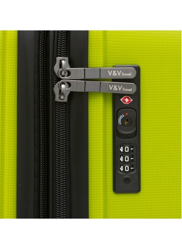 Trolley 65 cm  V&V TRAVEL PEACE OLIVE
