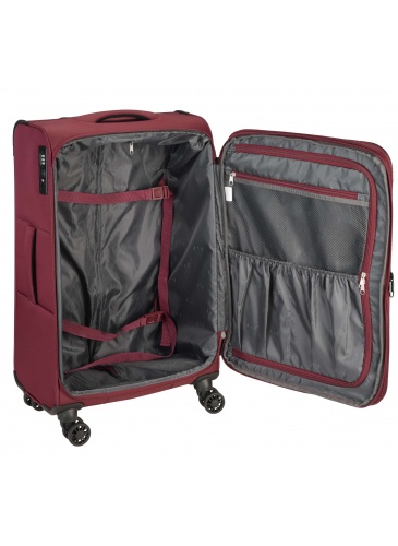 Trolley 67 cm D&N Lederwaren Bordo