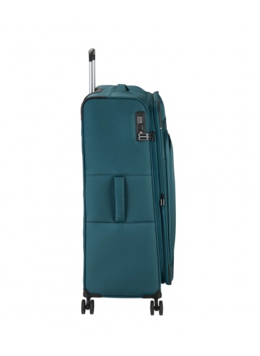 Trolley 67 cm D&N Lederwaren Petrol
