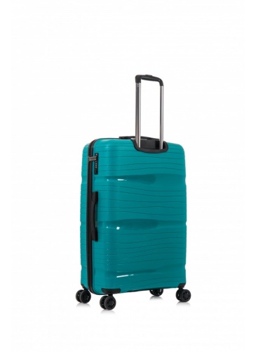 Trolley 69 cm D&N Lederwaren Petrol