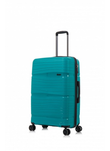 Kohver 69 cm D&N Lederwaren Petrol