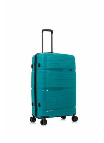 Kohver 69 cm D&N Lederwaren Petrol