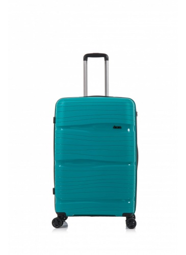Trolley 69 cm D&N Lederwaren Petrol