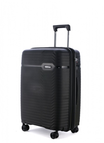 Trolley 77 cm  V&V TRAVEL SUMMER BRAVE BLACK
