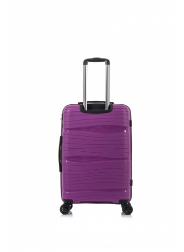 Trolley 78 cm D&N Lederwaren Purple