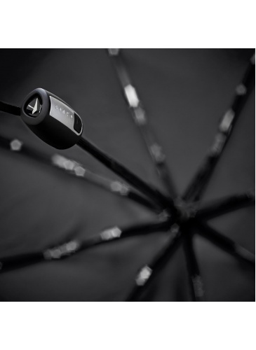 Black foldable umbrella senz° mini automatic pure black