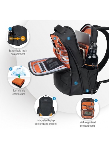 Рюкзак EVERKI 14 STUDIO Expandable ECO