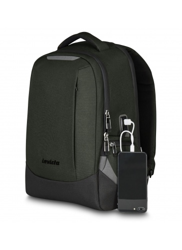 Backpack INVICTA MATE S 15.6'  Khaki