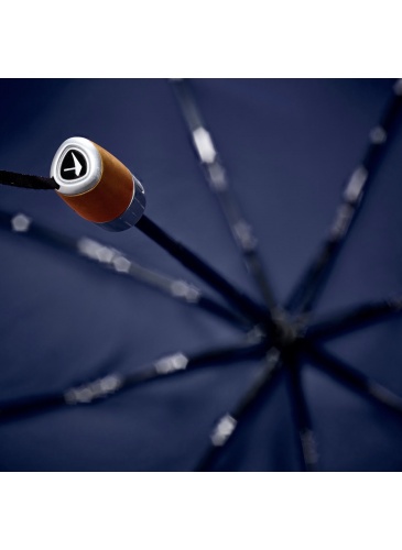 Foldable umbrella mini automatic deluxe midnight blue