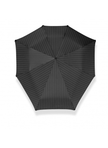 Foldable umbrella mini automatic deluxe pin stripe
