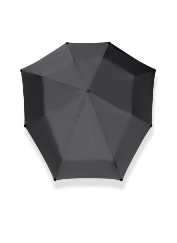 Foldable umbrella mini automatic deluxe pure black