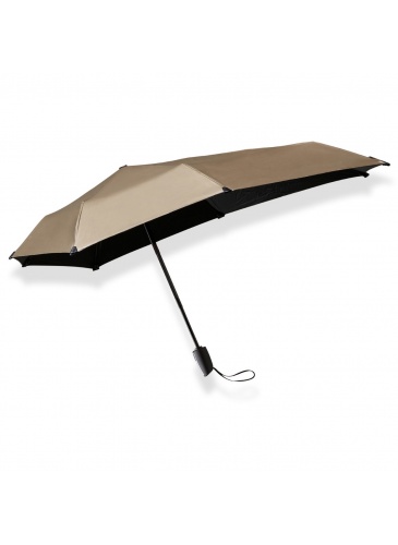 Foldable umbrella senz° mini automatic CHAMPANGE BROWN